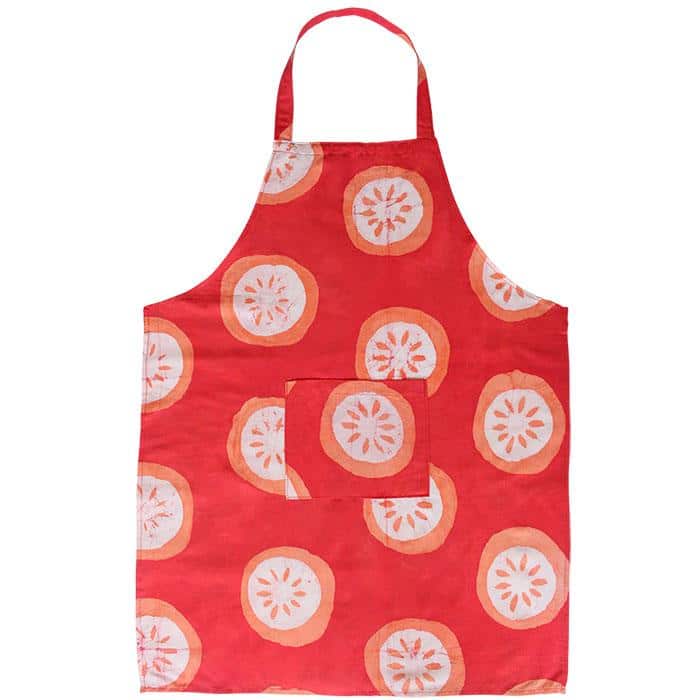 Apron Reversible: Citrus - Papaya-Organic