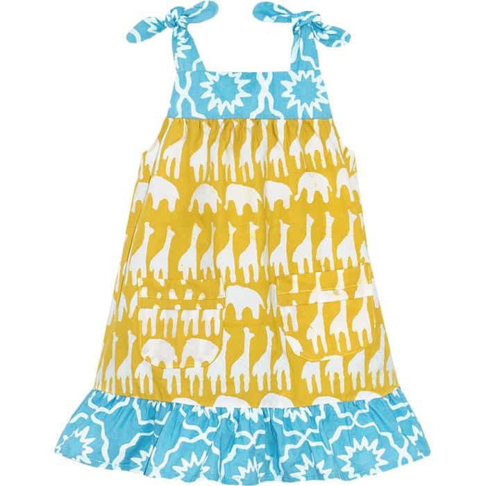 Pocket Dress: Sahara - Mustard-Organic