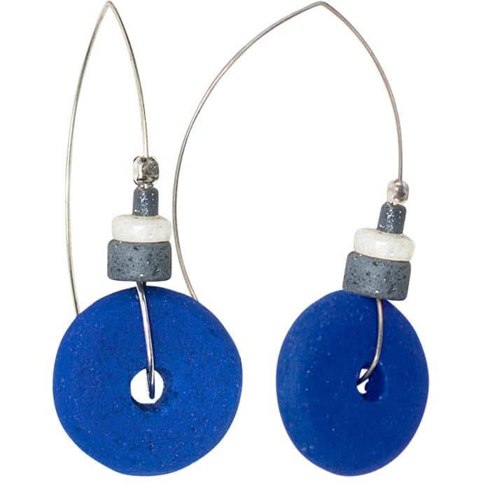 Full Circle: Earrings - Blue