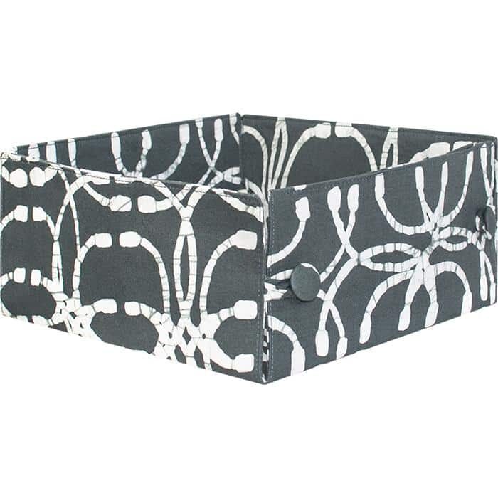 Button Basket: Orbit - Charcoal-Organic