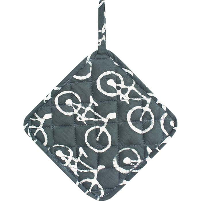 Pot Holder: Bikes - Charcoal-Organic