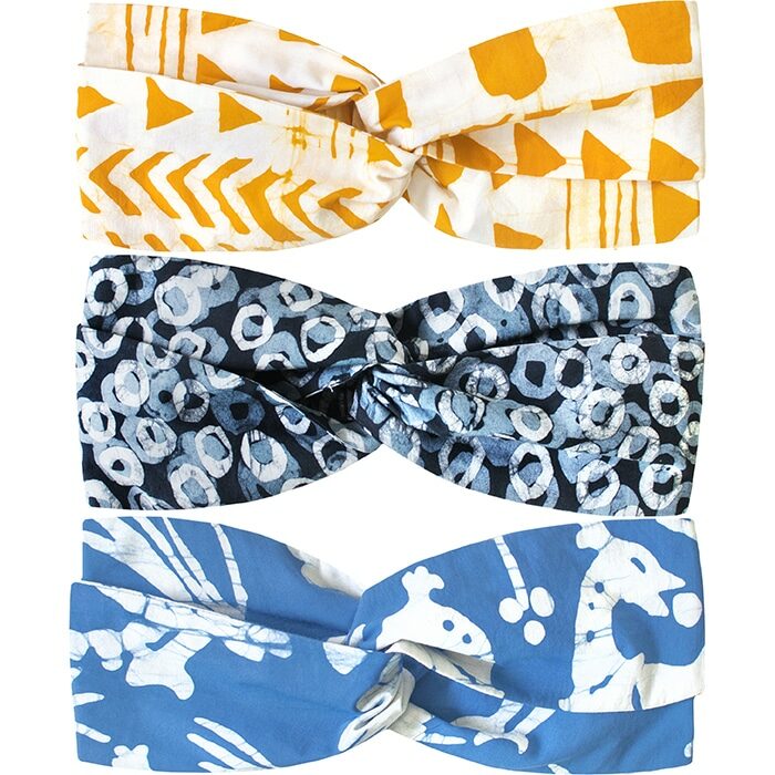 Women's Headband Twist: Batik - Assorted