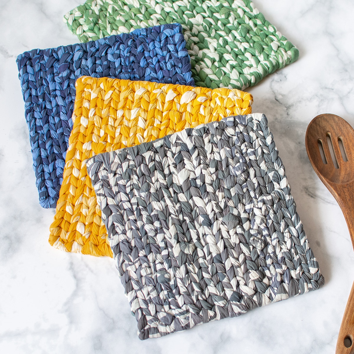 Trivet: Woven - Navy-Organic - Image 2