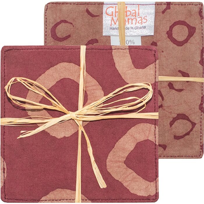 Coasters: Rings - Terra Cotta-Organic