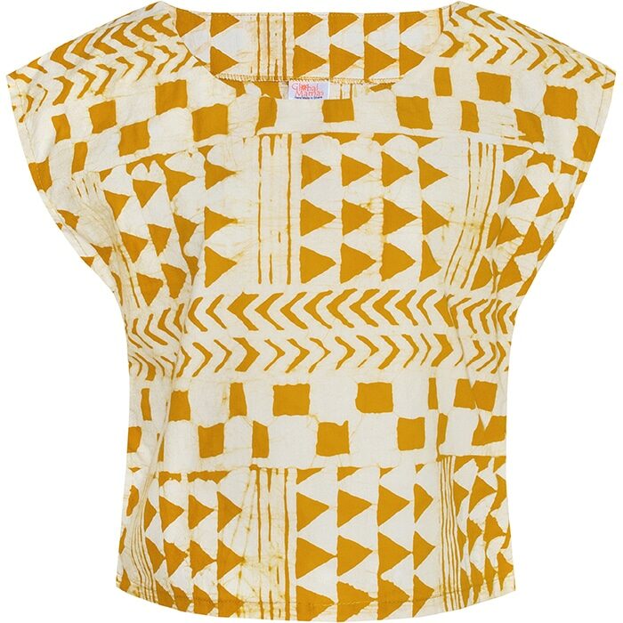 Boxy Blouse: Adobe - Gold