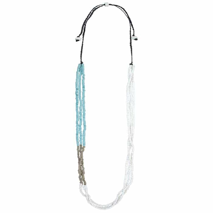 Color Block: Necklace - Light Blue