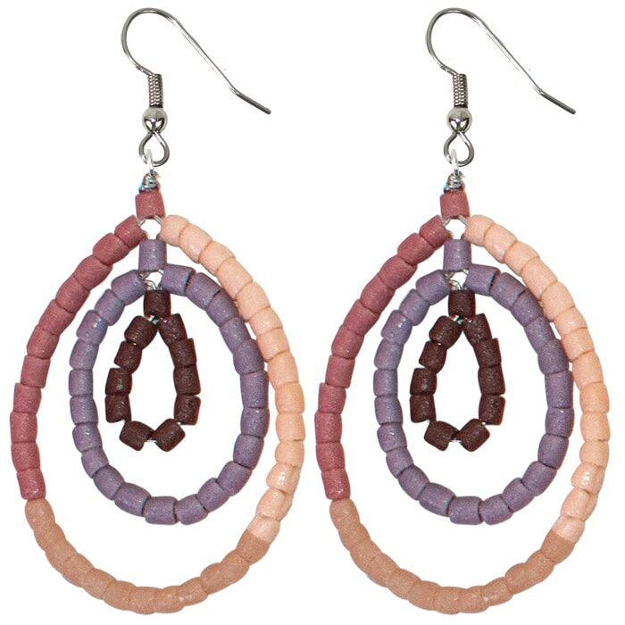 Ombre: Earrings - Rose