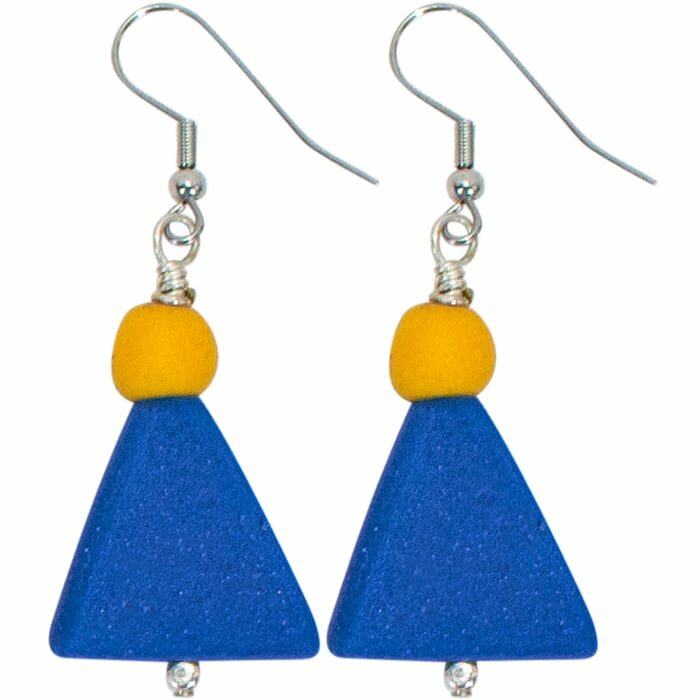 Fast Forward Dangle: Earrings - Blue