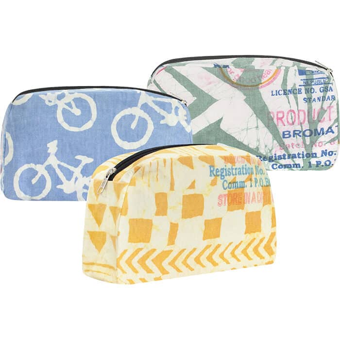 Eco Cosmetic Case: Flour Sack - Assorted