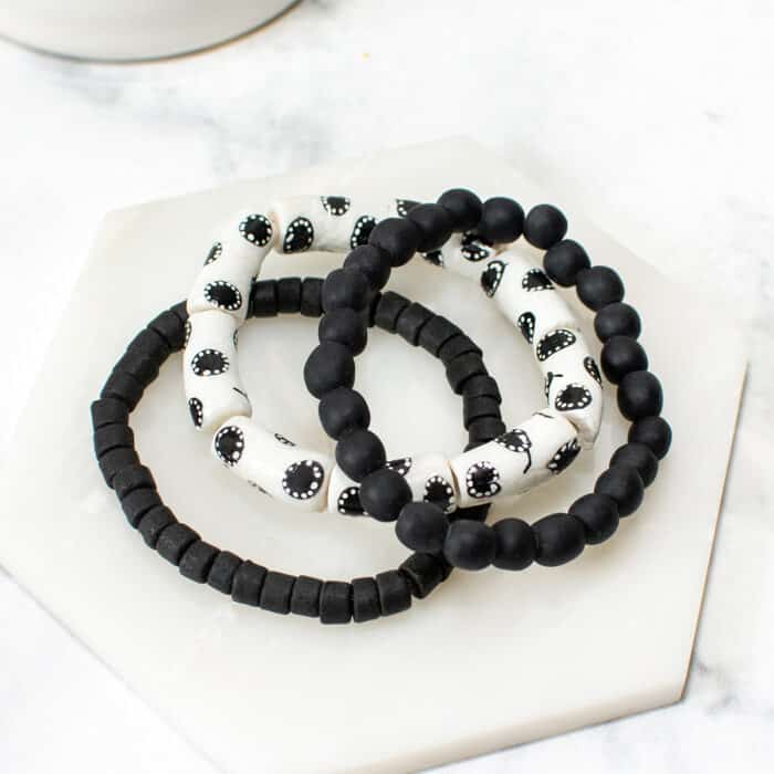 Manye Stacking: Bracelets - Black