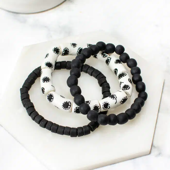 Manye Stacking: Bracelets - Black