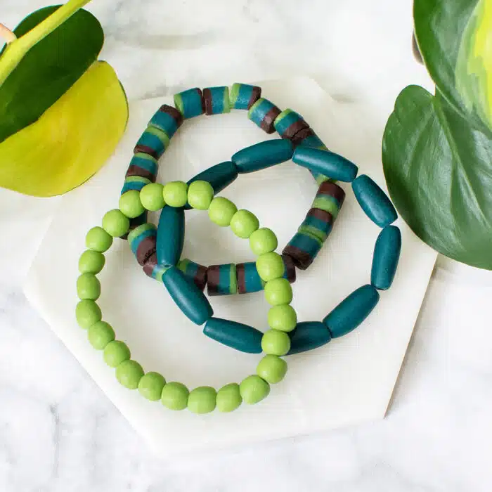 Manye Stacking: Bracelets - Lime
