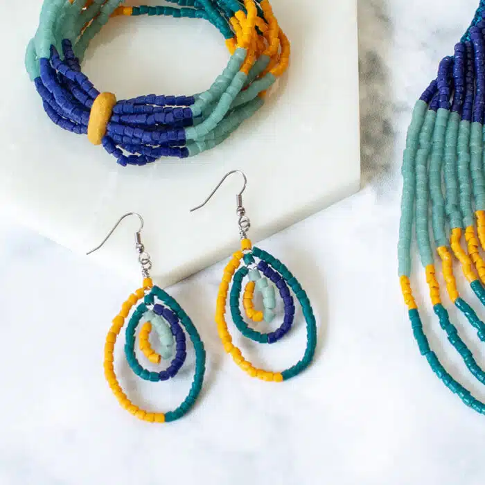 Azonto: Earrings - Lagoon