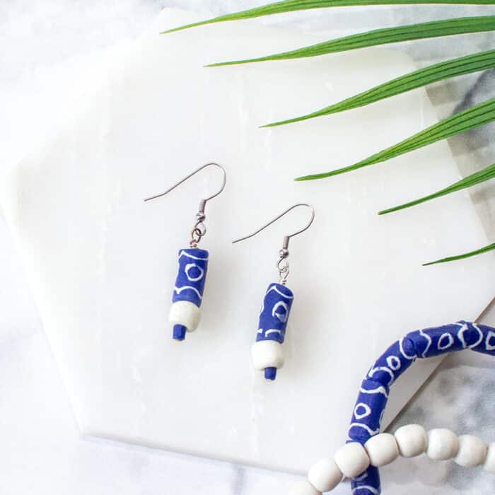 Carousel: Earrings - White