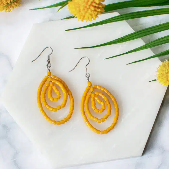 Sankofa: Earrings - Mustard