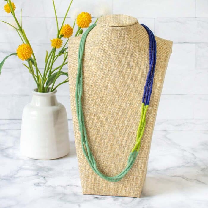 Color Block: Necklace - Sage