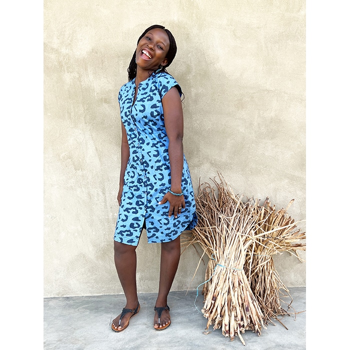 Harbor Dress: Rawr-Blue - Image 2