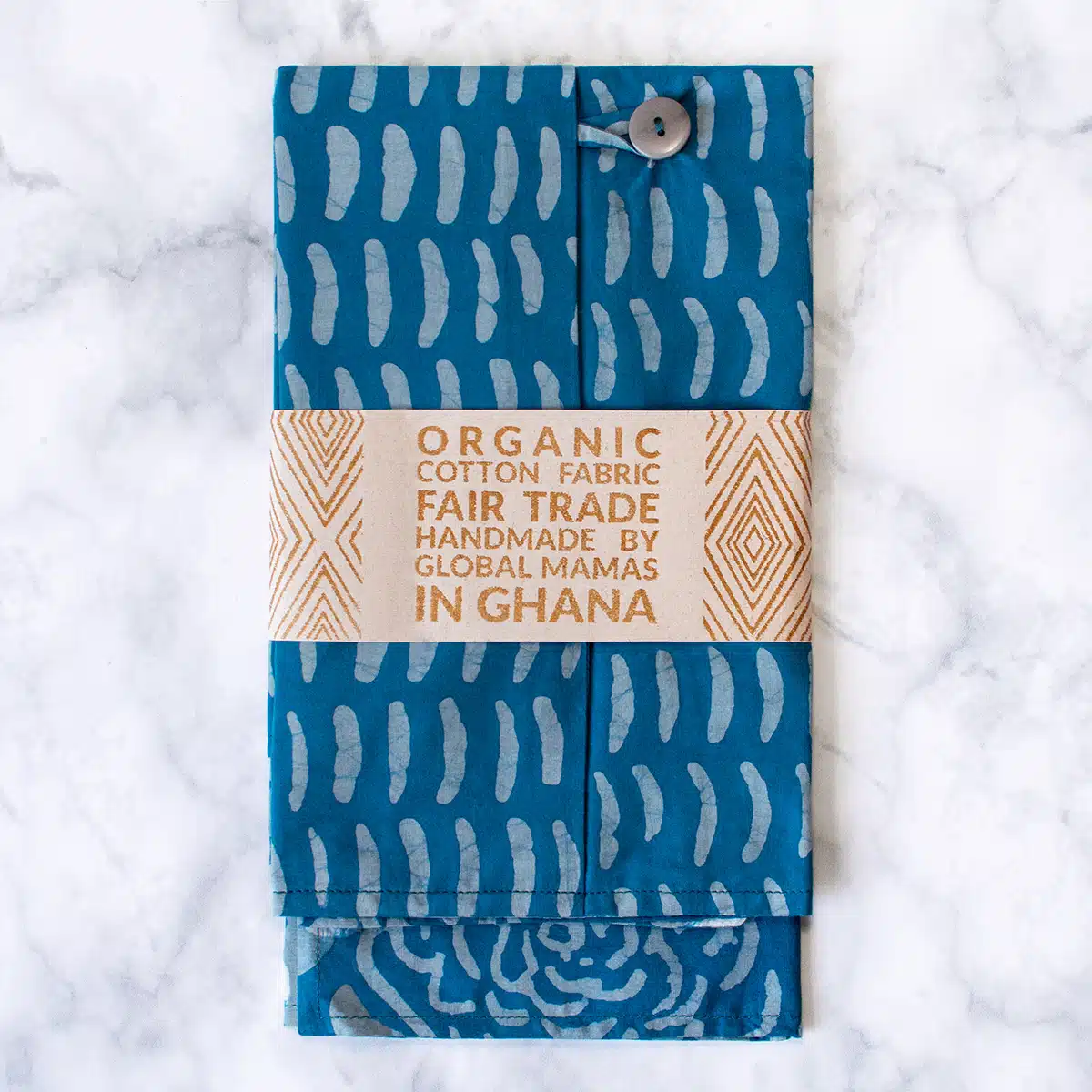 Pillow Cover: Blooms - Indigo-Organic - Image 3