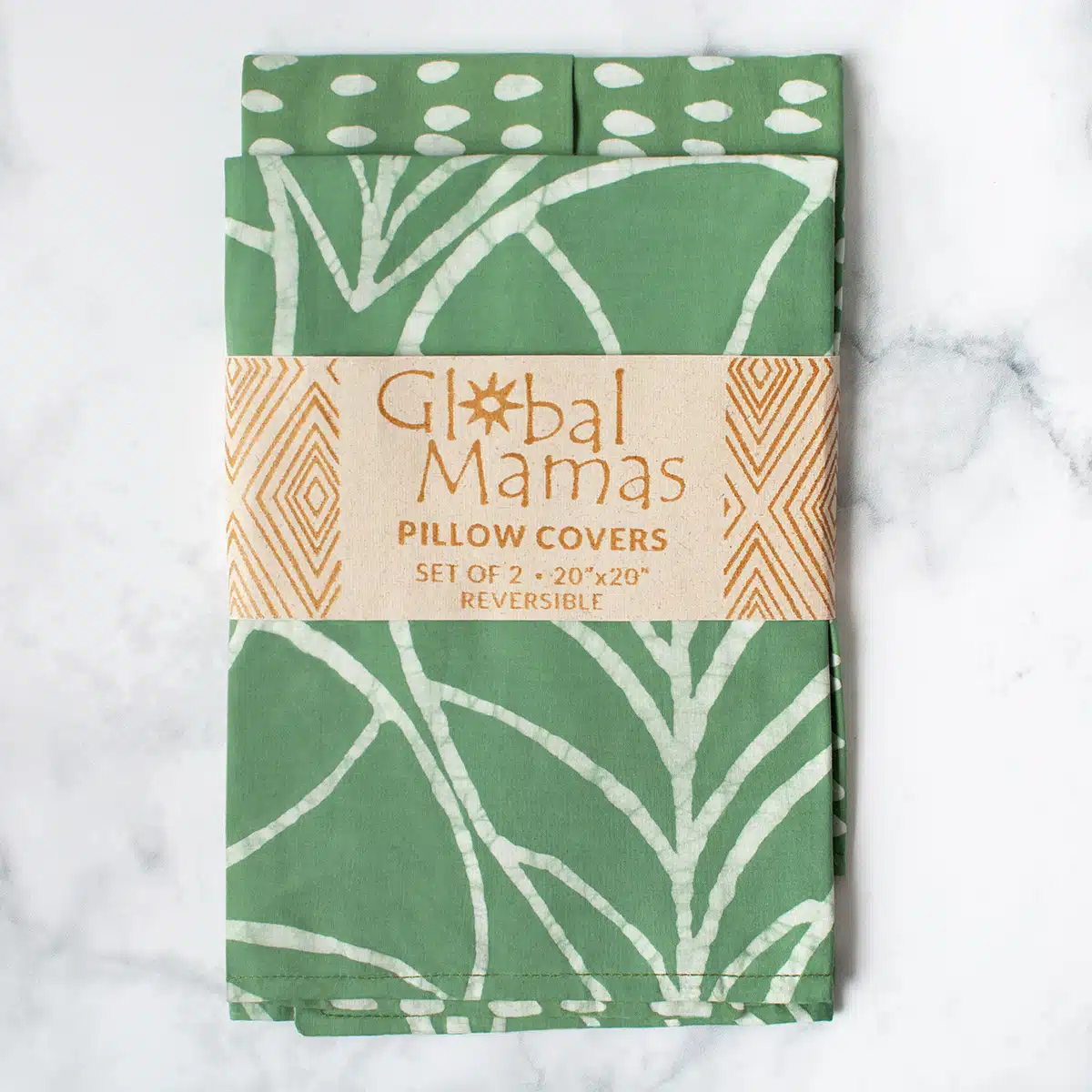 Pillow Cover: Canopy - Sage-Organic - Image 2