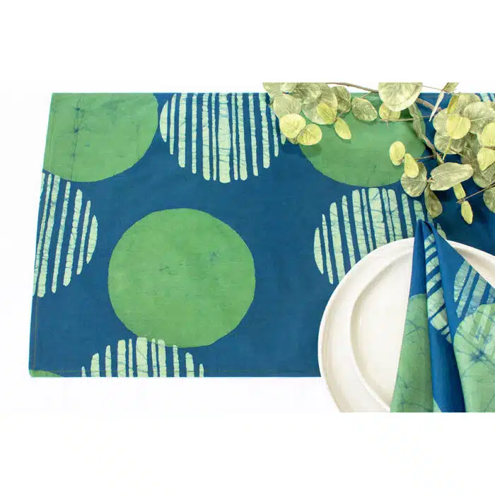 Table Runner-Short: Eclipse - Green-Organic