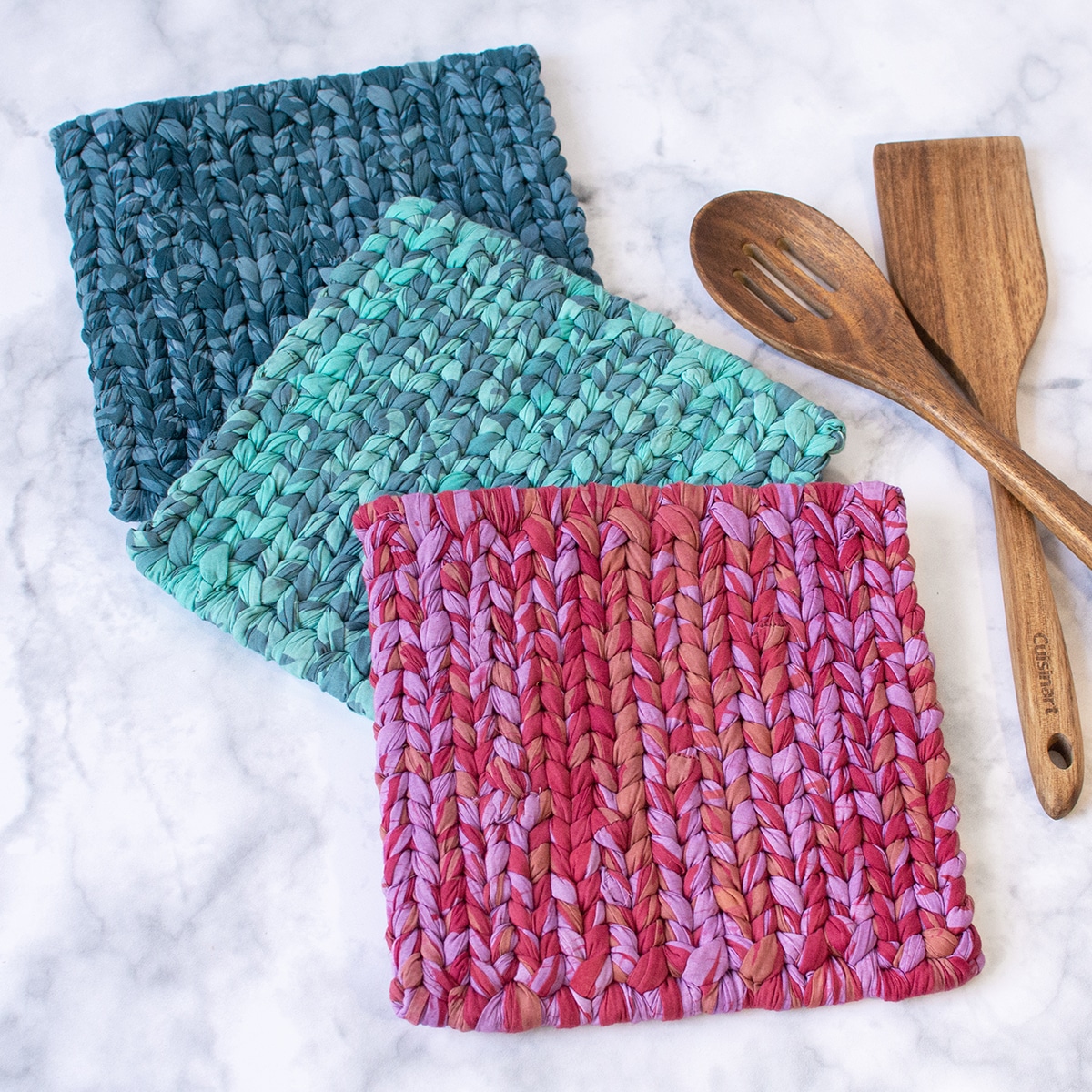 Trivet: Woven - Sea Glass-Organic - Image 3