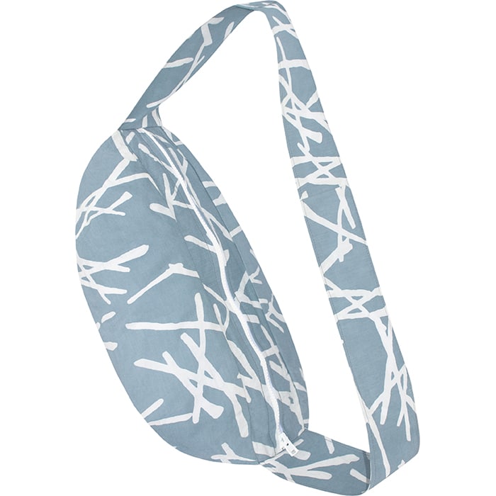 Sling Bag: Crosshatch - Silver-Organic - Image 2