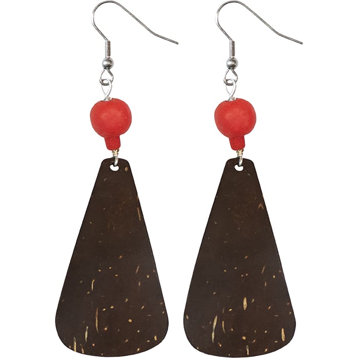 Coconut Drop: Earrings - Poppy