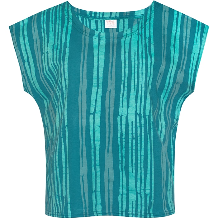 Knit Mesa Top: Reeds - Teal - Image 5