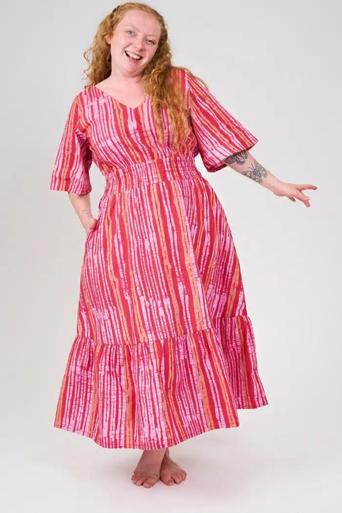 Bay Dress: Reeds-Melon