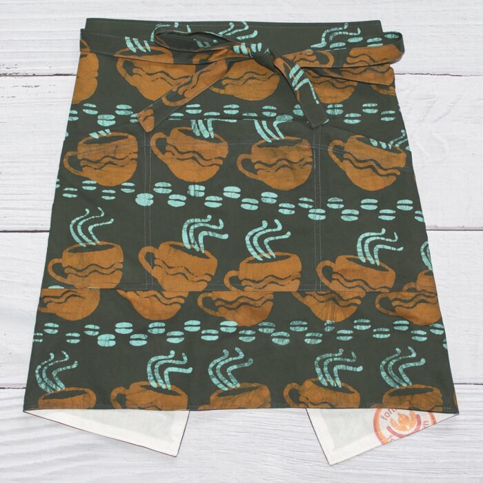 Apron Bistro: Coffee Cups - Brown-Organic
