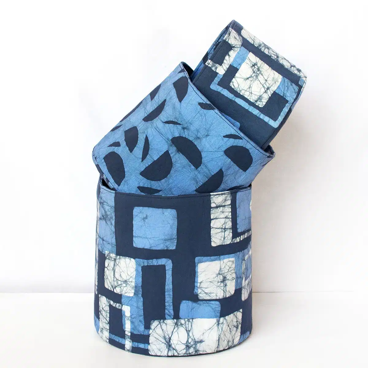 Stackable Bins: Blocks - Navy-Organic