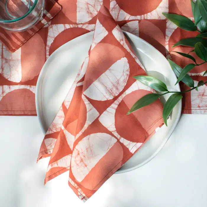 Napkin: Mod Circles - Rust-Organic