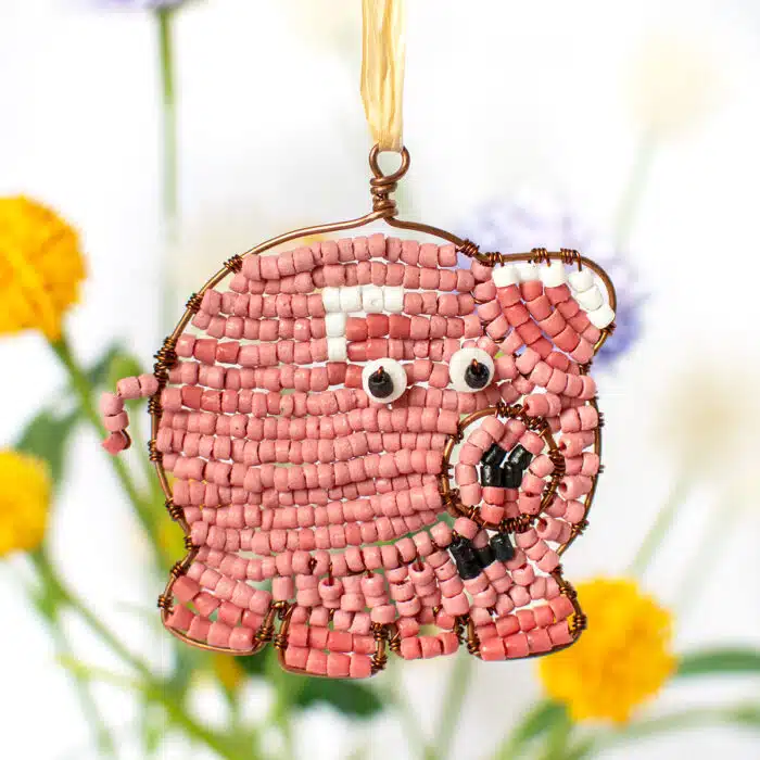 Ornament: Pig - Pink