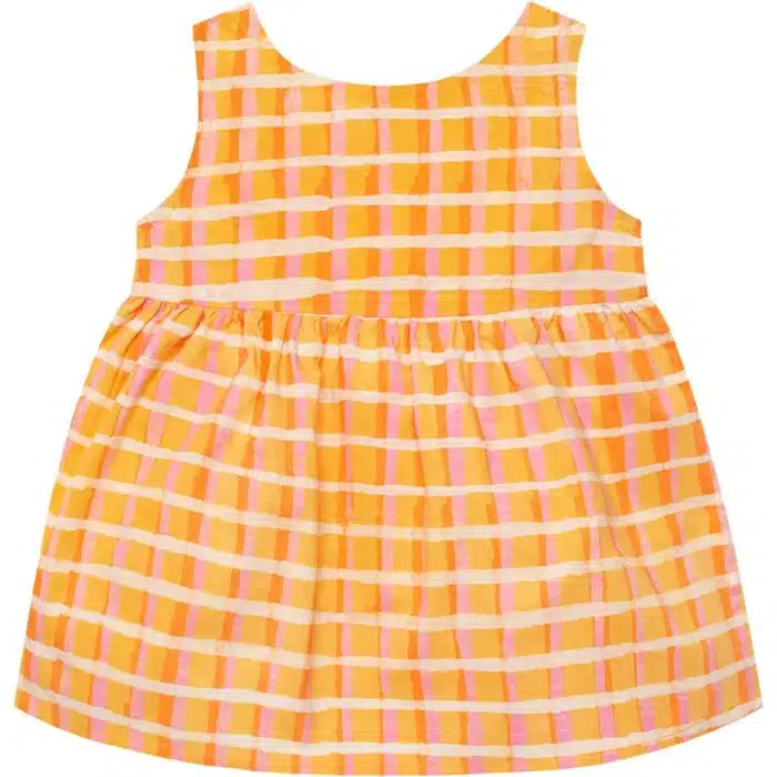 Baby Sundress: Plaid - Gold