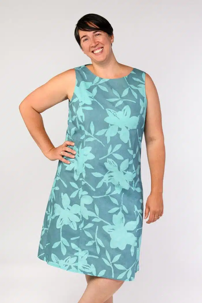 Boardwalk Dress: Blossom - Sea Glass-Organic