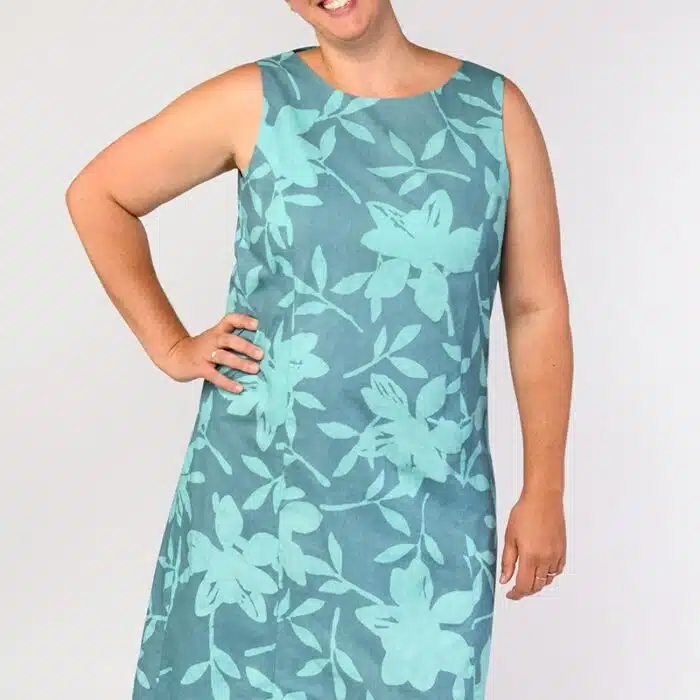 Boardwalk Dress: Blossom - Sea Glass-Organic