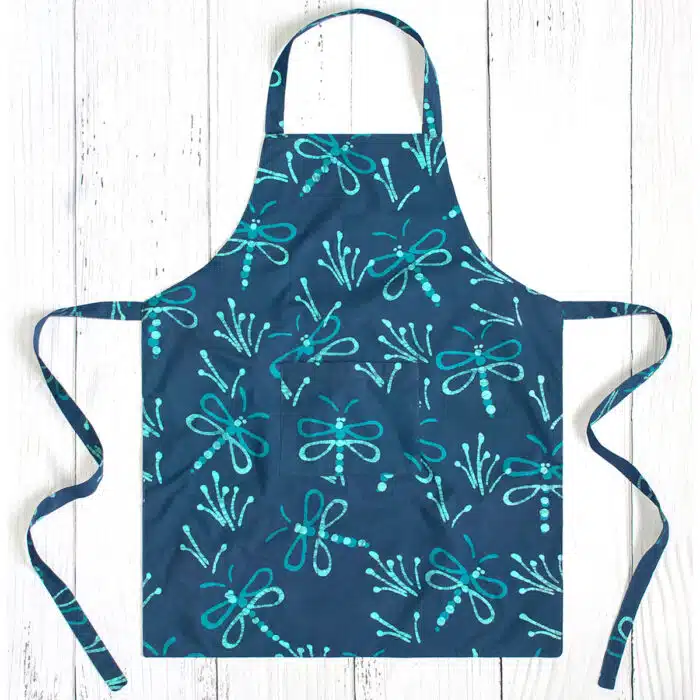Apron Reversible: Dragonfly - Navy-Organic